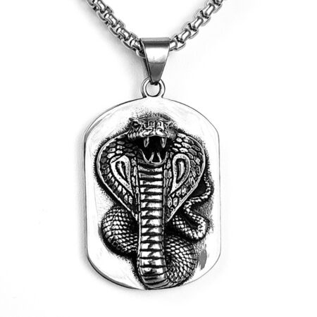 Kobra nemesacél nyaklánc