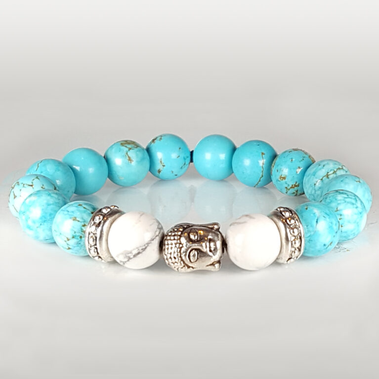 Buddha türkinit - howlit karkötő